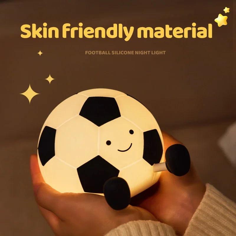 Soft Silicone Night Light - USB Rechargeable Touch Control 3-Level Dimmable Bedside Lamp for Nursery, Kids, Babies & Gift Decor - Fullshopping