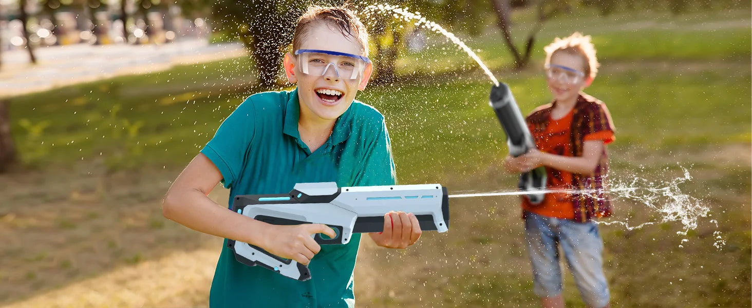 Water Guns Electric For Adults Powerful Squirt Automatic Water Suction Water Blasters Summer Outdoor Beach Toy For Kids Gift