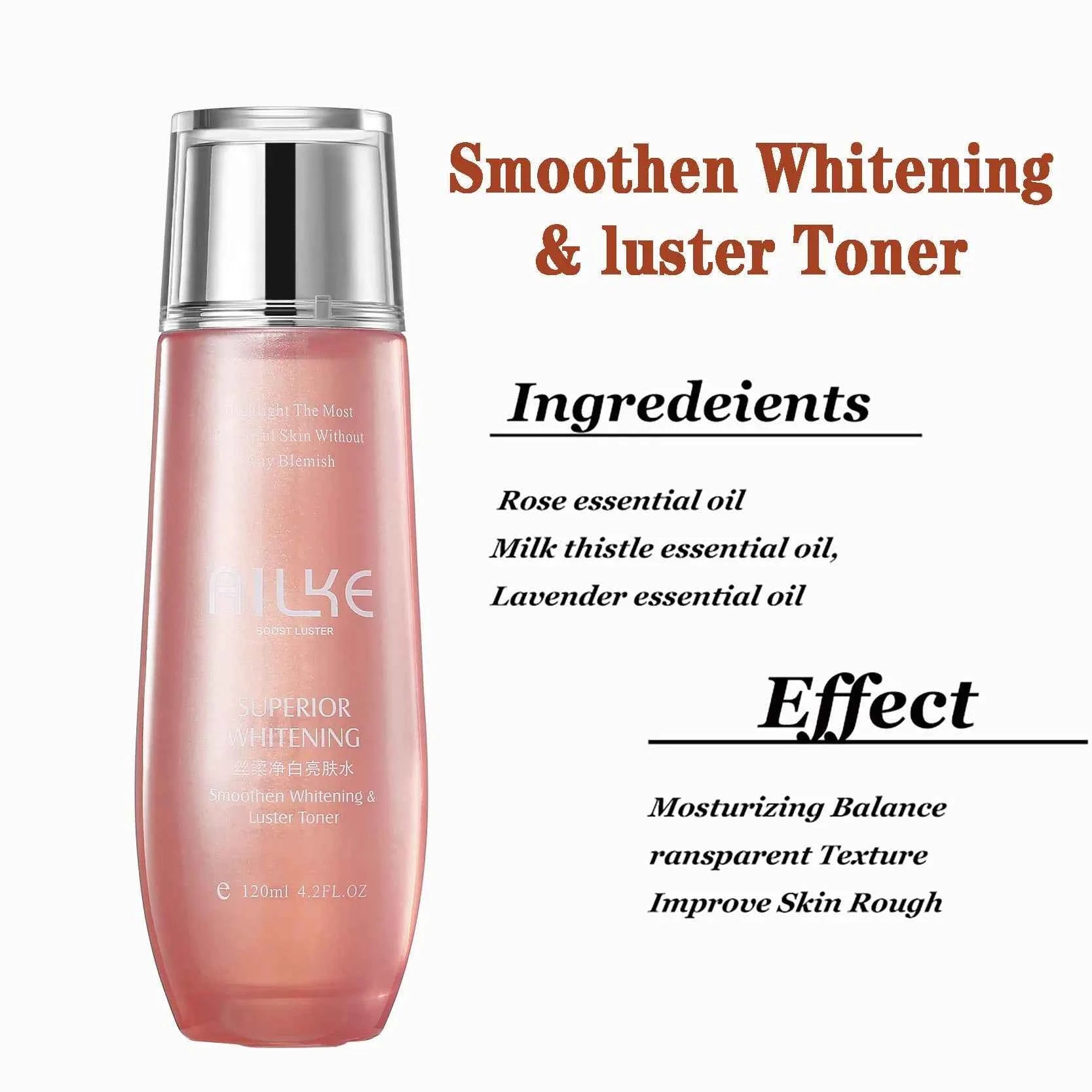 AILKE Rosewater Face Toner, With Vitamin C, Brightening, Cleaning Pores, Moisturizing, Oil Control, Facial Care Comestics - Fullshopping