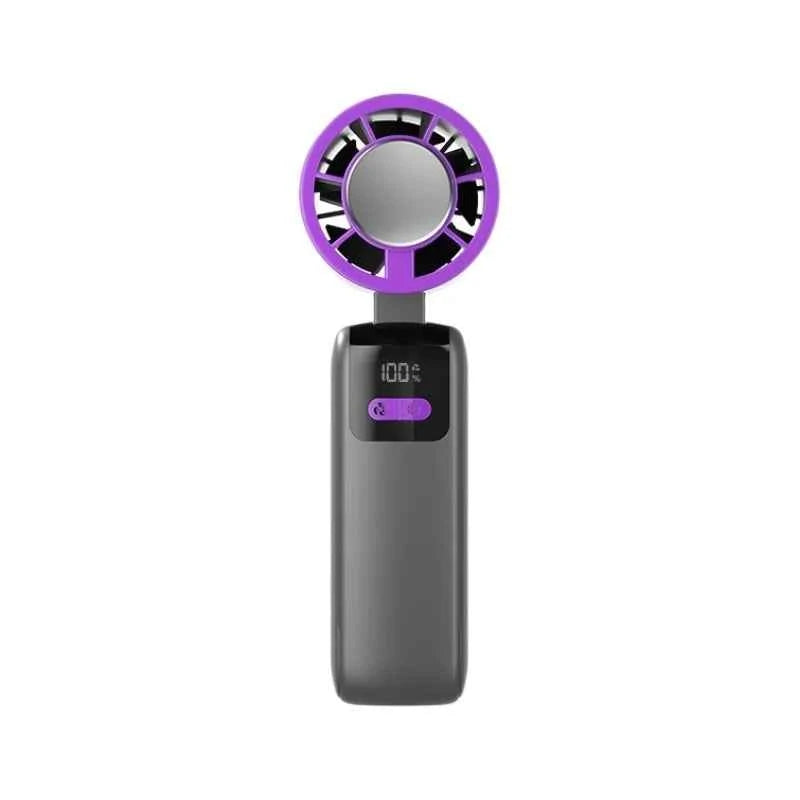 New handheld cooling fan with 100 levels of cooling and folding, portable turbo fan fan