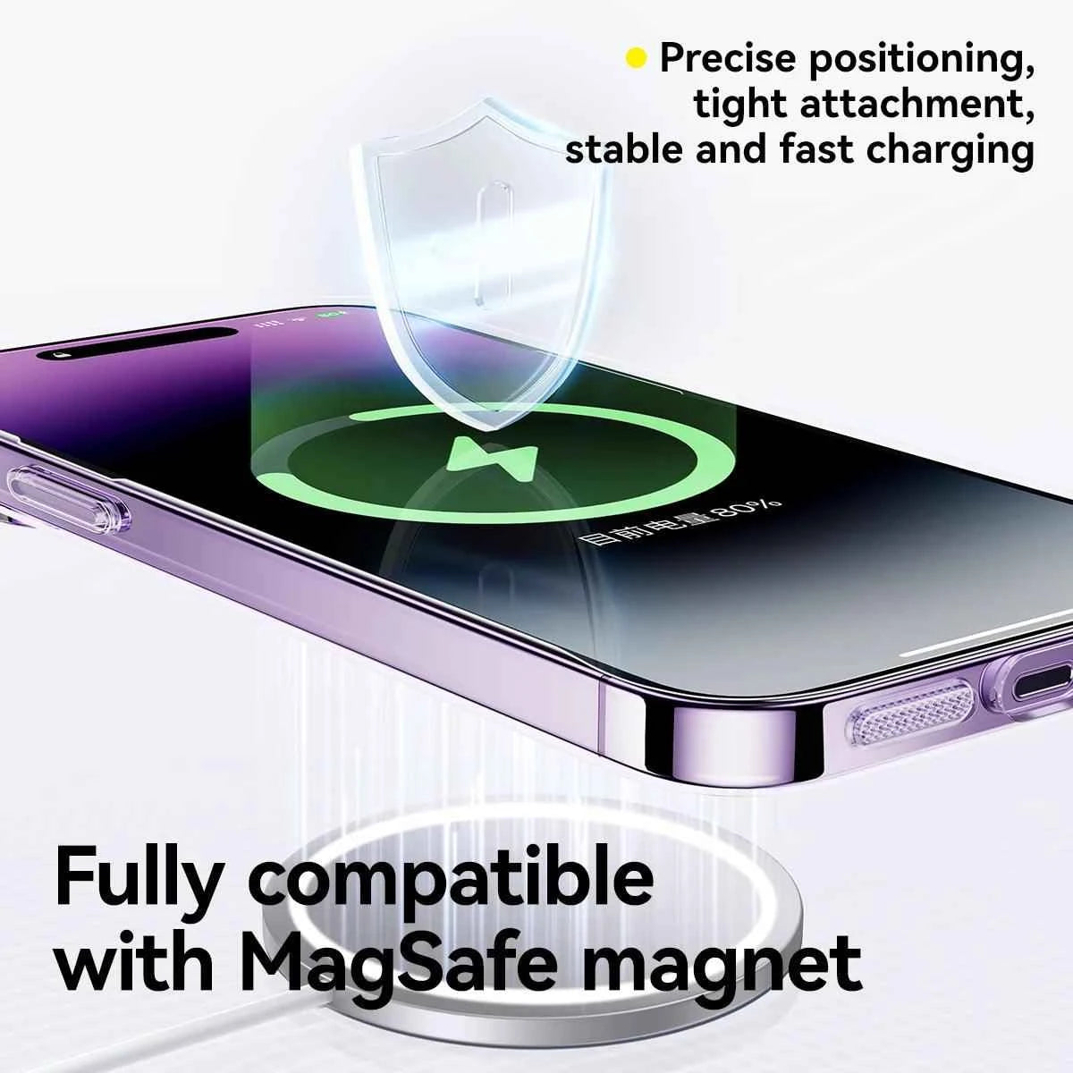 Lucent Magnetic Hard PC Clear Case for iPhone - Fullshopping