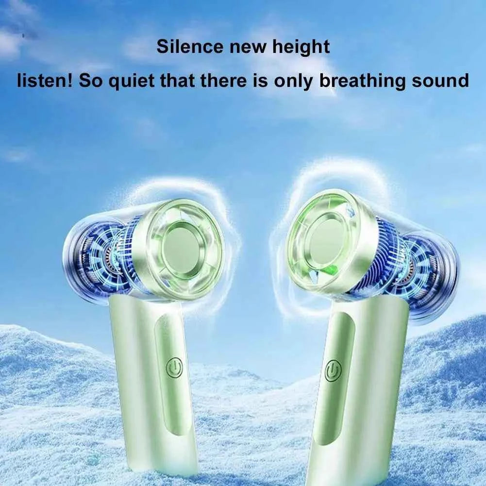 Portable Handheld Fan,4000mAh Rechargeable Turbo Personal Mini Fan,Pocket Design for Concerts, Sports Games, Camping, Travelling