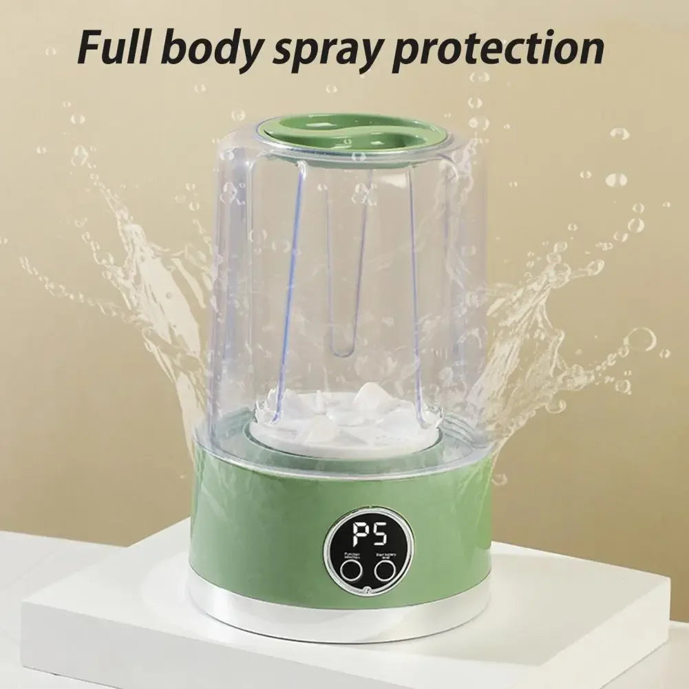 Portable Cordless Washing Machine,USB Rechargeable, Mini Washer For /Underwear/Socks/Baby Clothes Home Travel Laundry Bucket - Fullshopping