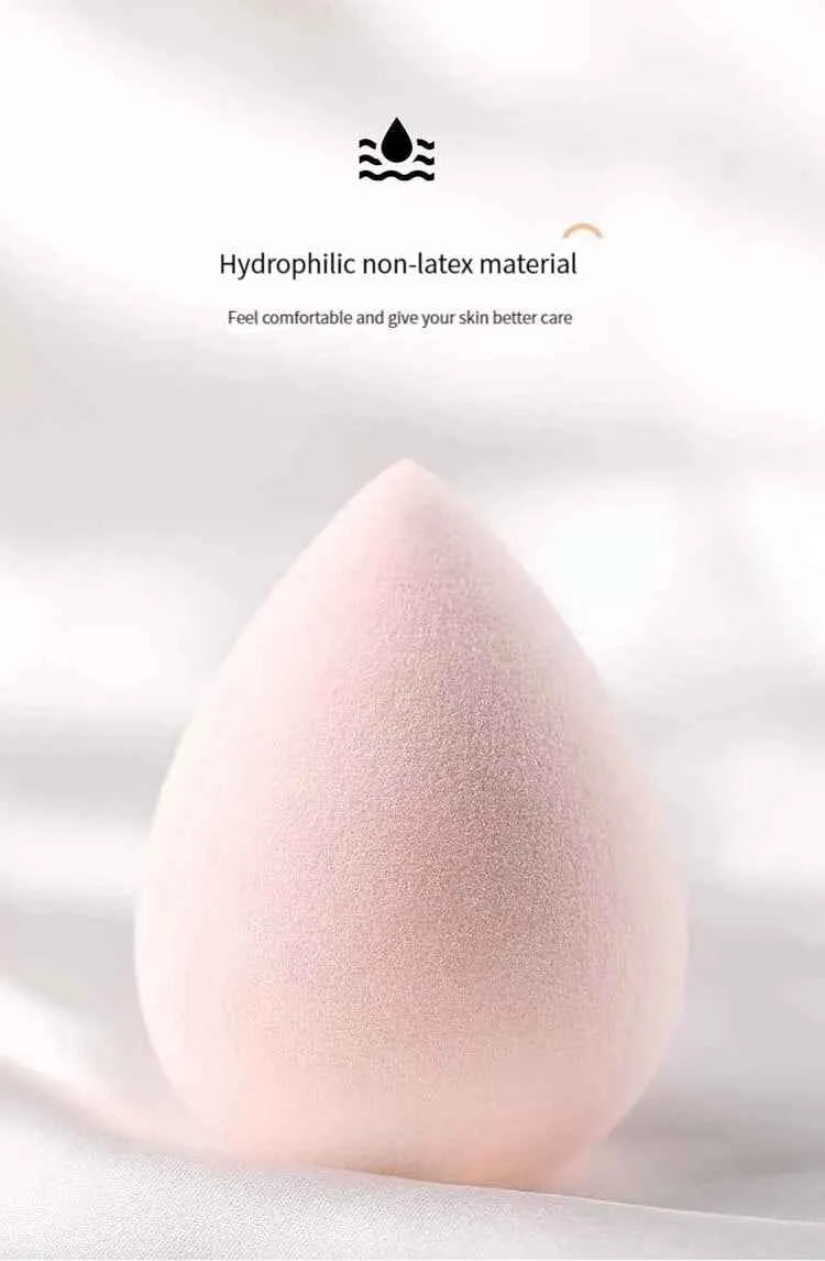 4 Pieces Makeup Sponges Foundation Blending Beauty Sponge Dry & Wet Use for Powder Cream Or Liquid Application
