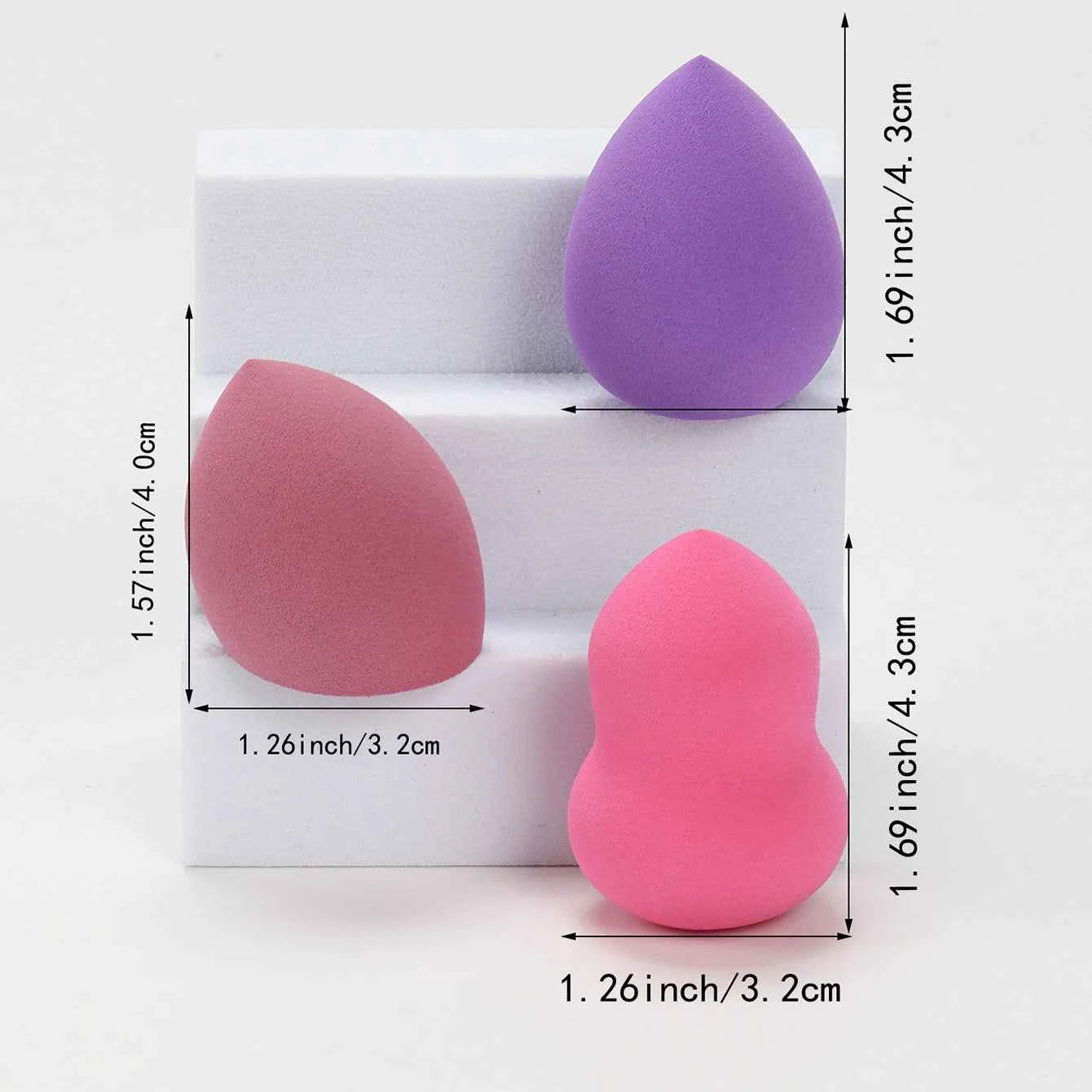 Medium Size Beauty Sponge 6/12/24/36/60 Pieces, Random Color and Shape, Foundation Mixing Beauty Sponge, Liquid, Cream and Powder - Fullshopping
