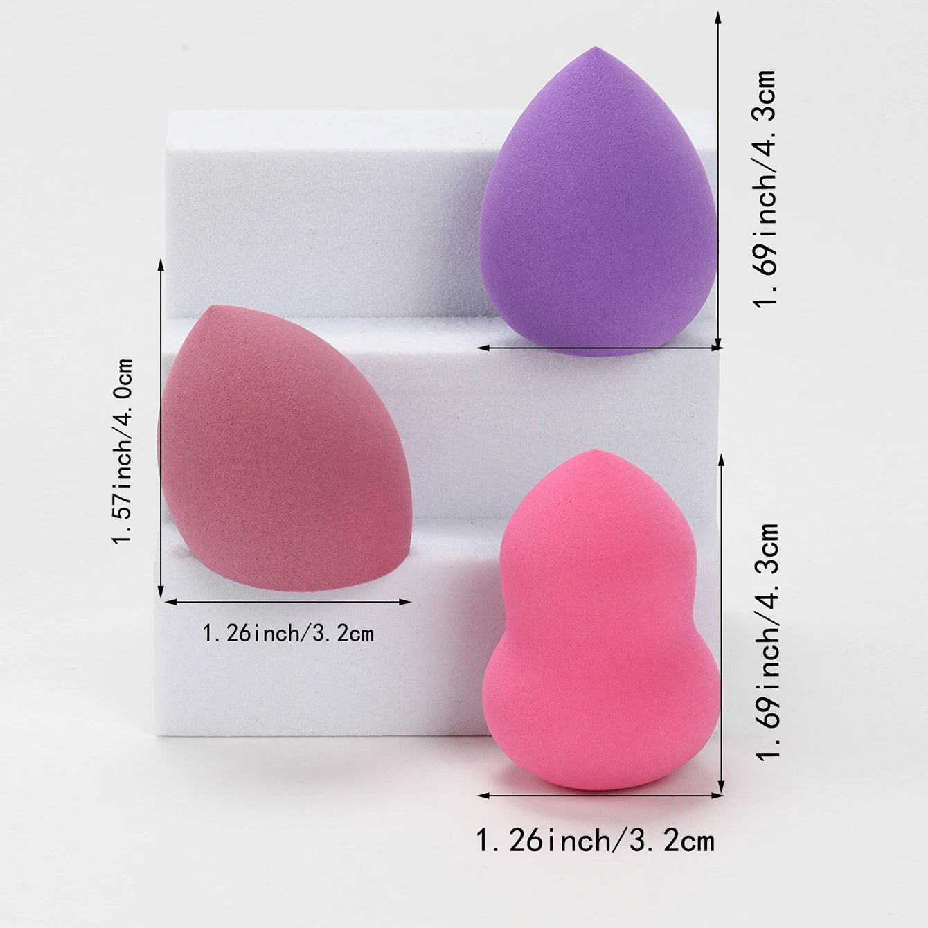 Medium Size Beauty Sponge 6/12/24/36/60 Pieces, Random Color and Shape, Foundation Mixing Beauty Sponge, Liquid, Cream and Powde - Fullshopping