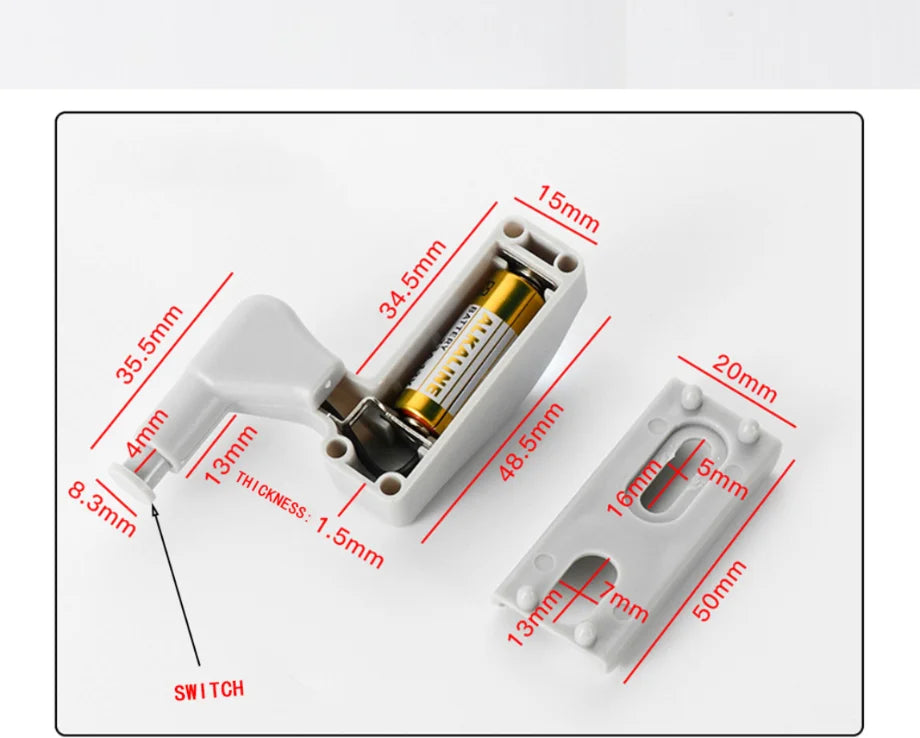 YzzKoo Universal LED Inner Hinge Lamp Cabinet Induction Lights Wardrobe Cupboard Sensor Lights Kitchen Closet Night Lamp - Fullshopping