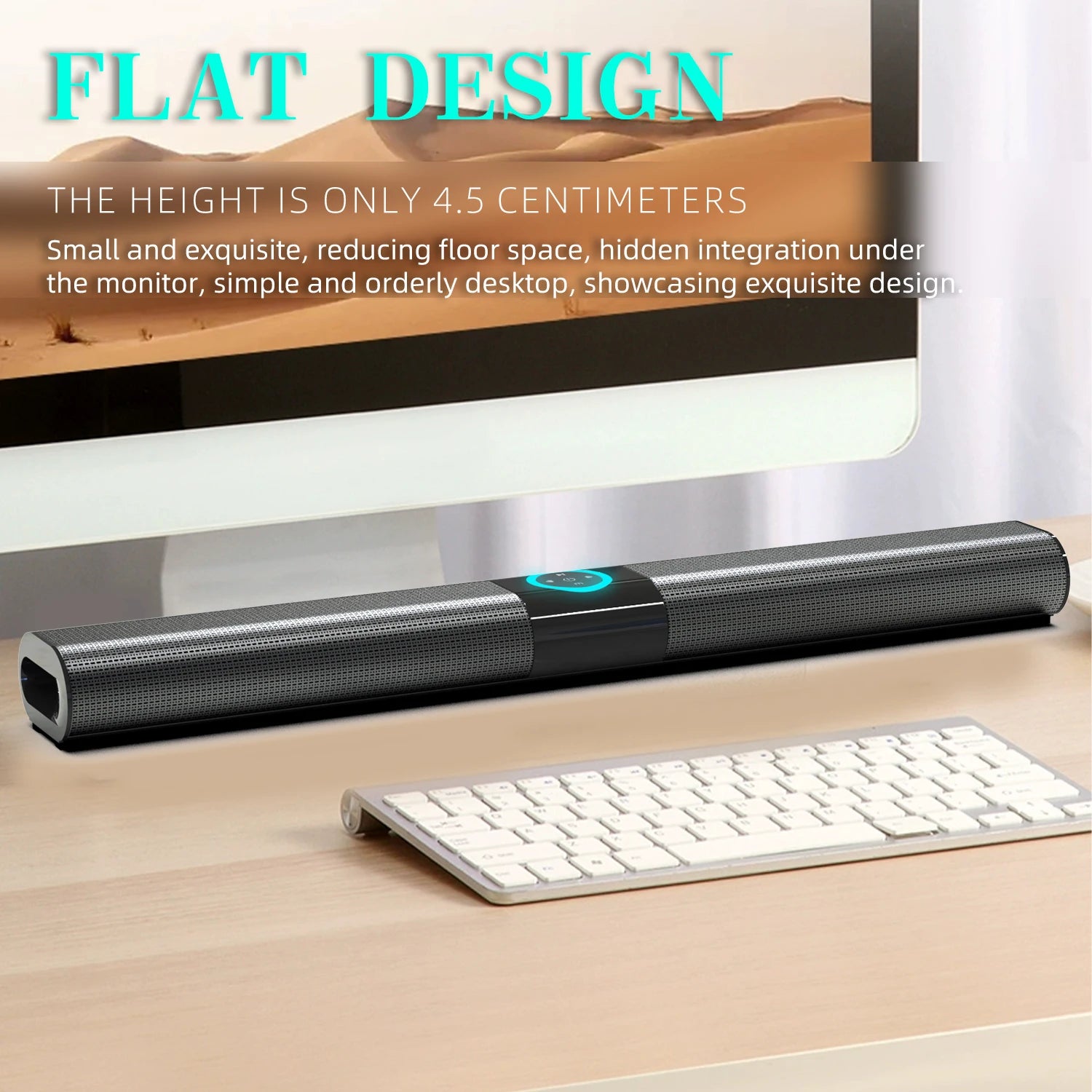 HOMEFISH BS-20 RGB Ambient Light Bluetooth Speaker with 6 EQ Sound Effects and Multiple Connectivity Options - Fullshopping