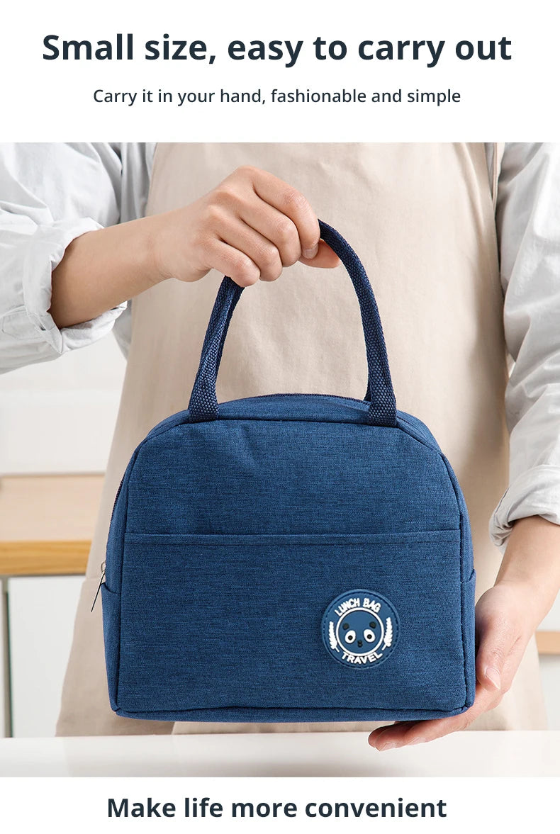 Insulated Lunch Bag Insulation Bento Pack Aluminum Foil Rice Bag Meal Pack Ice Pack Student Bento Lunch Handbag Insulation - Fullshopping