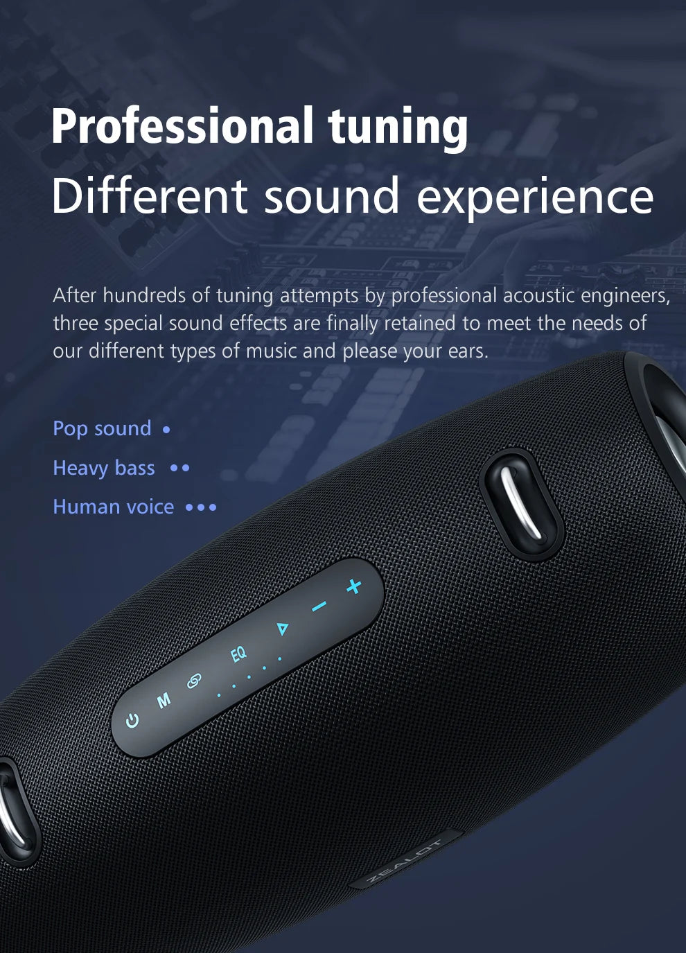 ZEALOT-S67 60W Portable Bluetooth Speaker Outdoor Party Speaker Big Loud Speaker Excellent Bass Performace 3D Speaker - Fullshopping