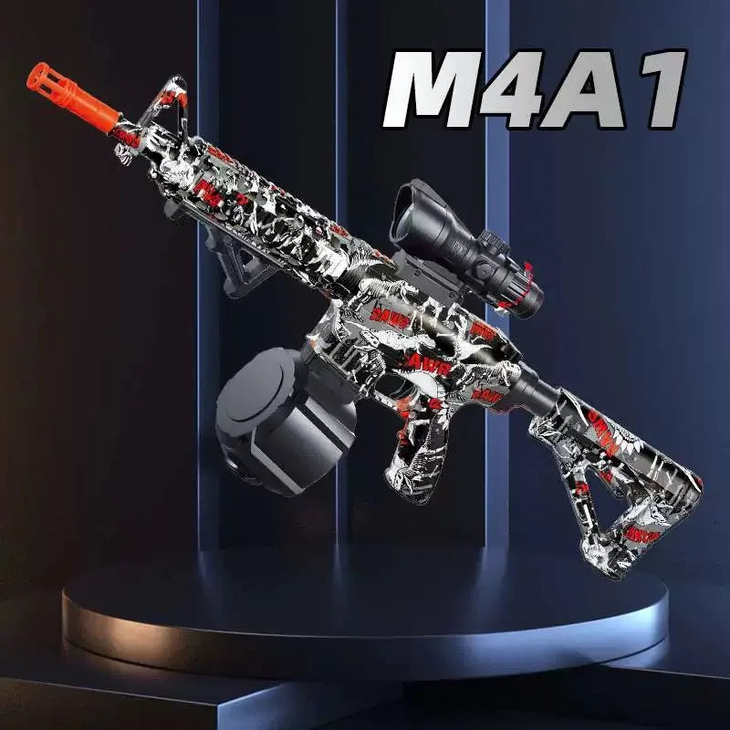 M416 Gun Toy Outdoor Electric Blaster Shooting Sport Gel Bullet Shoot Summer Water Ball Toys For Interactive Parent Child Game - Fullshopping