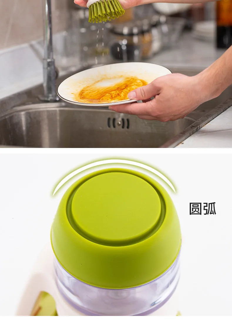 Dish Brush With Soap Dispenser Multi Use Soap Dispensing Scrub Brush For Household Universal Kitchen Dish Palm Brush With Tary - Fullshopping
