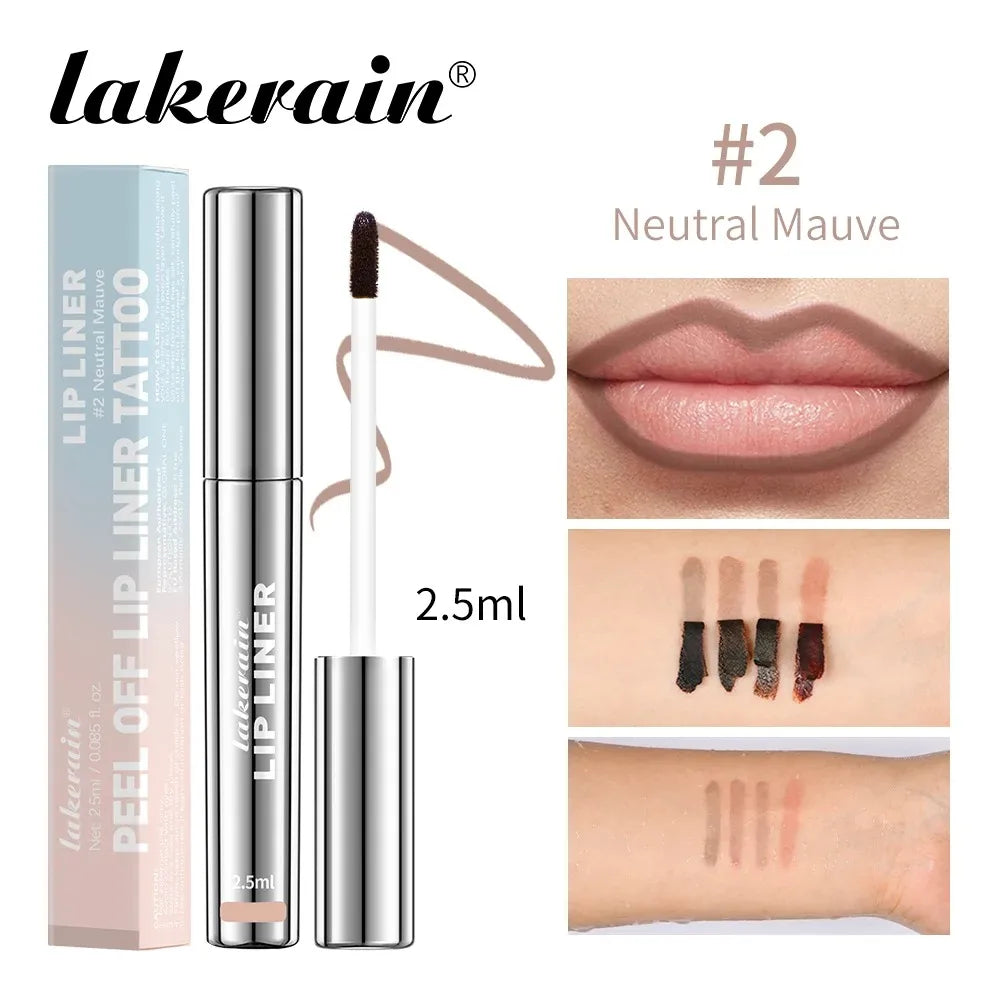 Waterproof Lip Liner Peel Off Tattoo Lipgloss Waterproof Long Lasting Matte Lip Tint Brown Contour Tear-off Lips Stain Cosmetic - Fullshopping