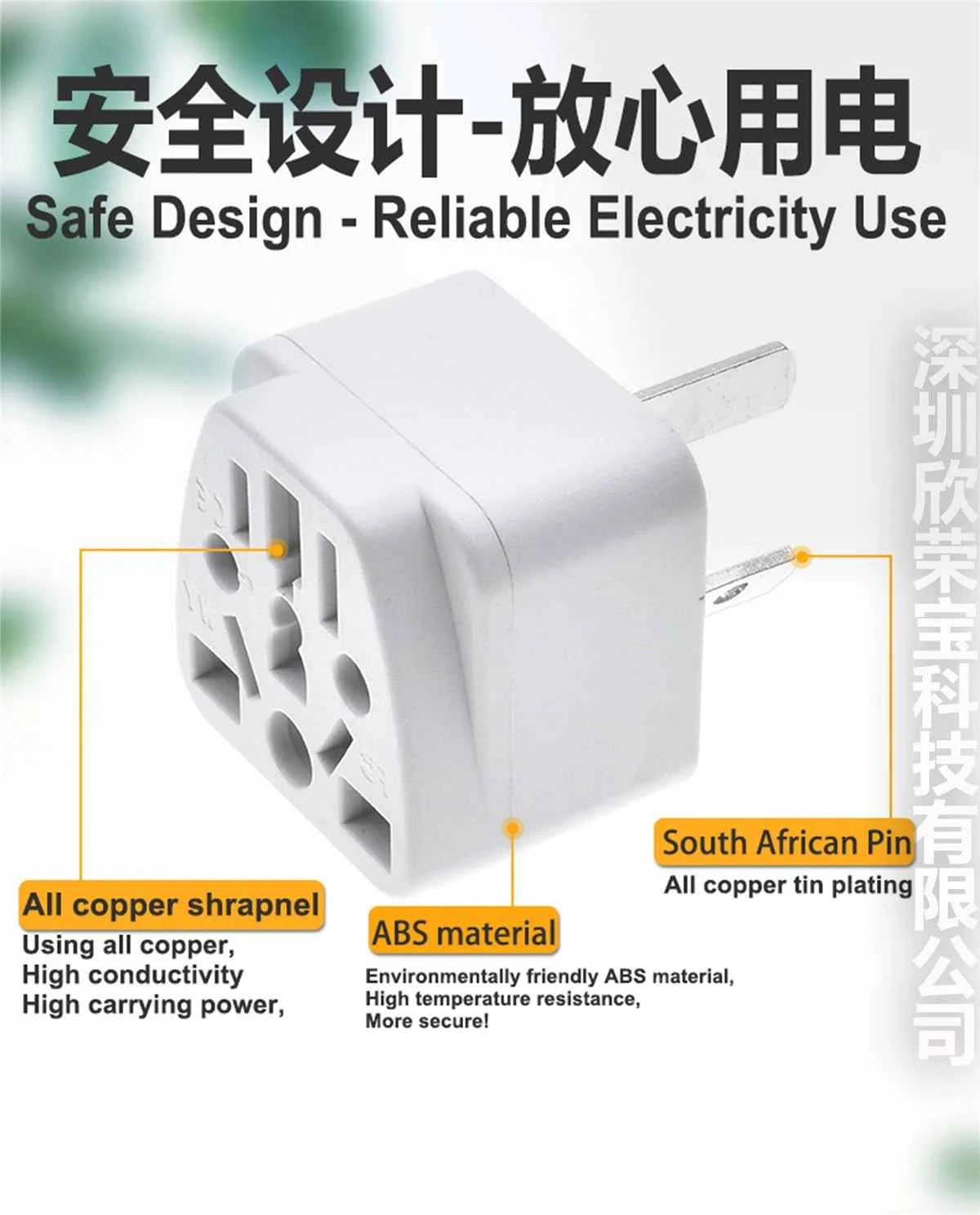 Universal Australian/China/New Zealand Travel Adapter,IEC Type I Plug US/EU/UK/Swiss/Italy/Japan To AU 3 Pin Power Converter 10A