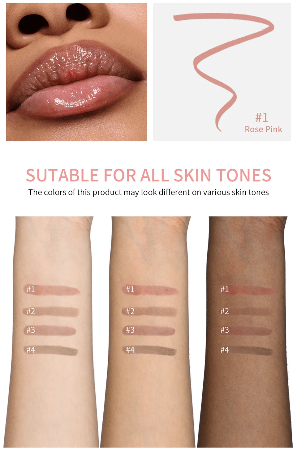 Waterproof Lip Liner Peel Off Tattoo Lipgloss Waterproof Long Lasting Matte Lip Tint Brown Contour Tear-off Lips Stain Cosmetic - Fullshopping