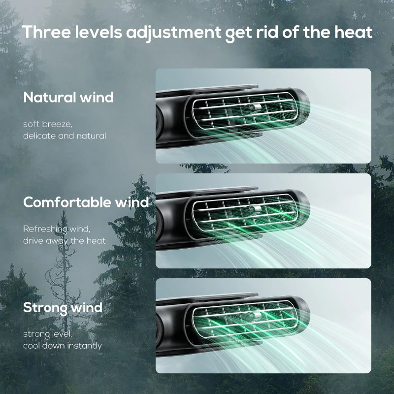 Car Seat Cooling Fan 3 Speed Adjustable 5V USB Car Headrest Cooling Air Fan Car Seat Fan for Front Rear Car Interior Accessories - Fullshopping
