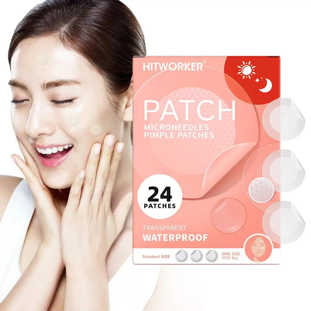 Microneedle Acne Patch Acne Removal Waterproof Smooth Concealer Invisible Breathable Patch Acne Cover Patches Gentle Makeup Tool