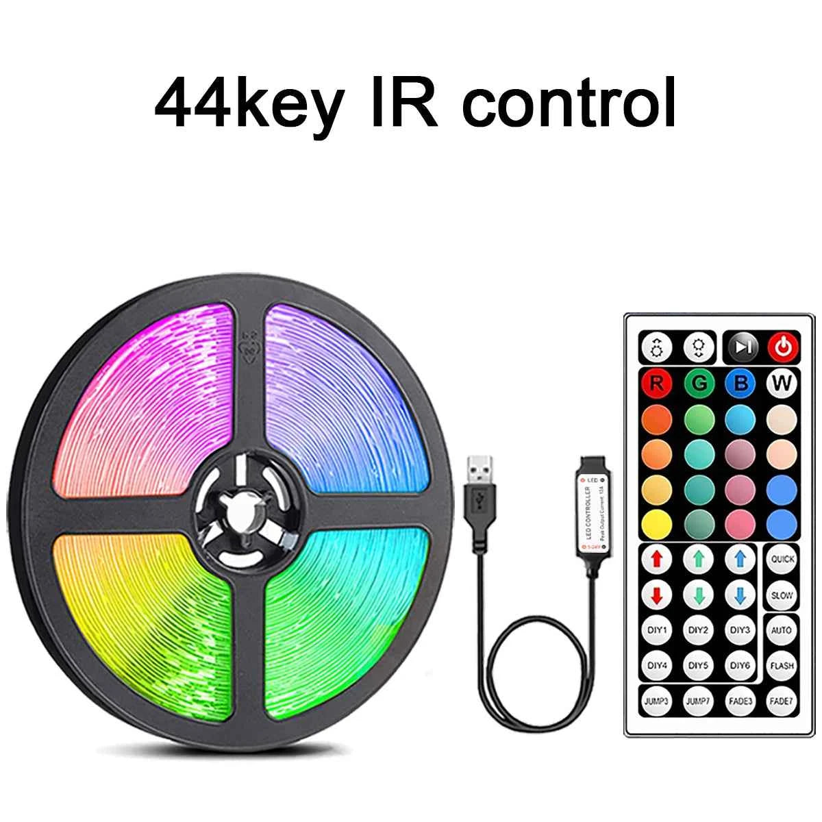 10m 20m Led Strip Lights with 44 Key Remote Control RGB Tape Led Wall Room for Home Bedroom Party Decor TV Backlight