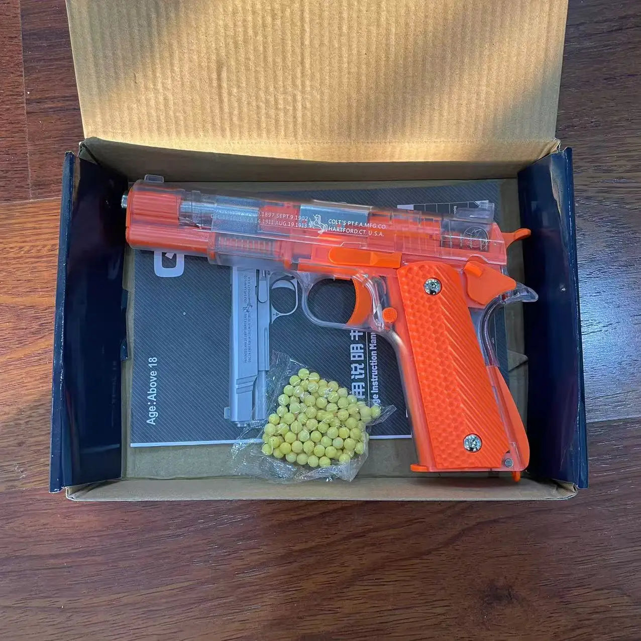 2025 Children M1911 Empty Chamber Hanging Machine Gun Toy Gun Quick Disassembly Manual Boy BB Bullet Children Lower Magazine - Fullshopping