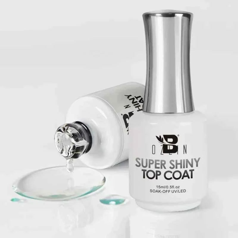BOZLIN 15ML Super Top Coat  Function Gel No Wipe Matte Top Gel Transparent Soak Off  UV LED Nail Art Manicure Gel Varnish Primer - Fullshopping
