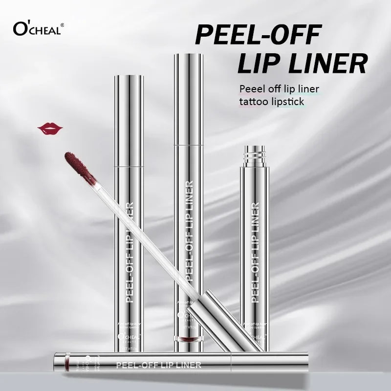 Peel Off Lip Liner Stain Kit - Long-Lasting Waterproof Matte Lip Tint Set for Women, Trend Colors, Easy to Use - Fullshopping
