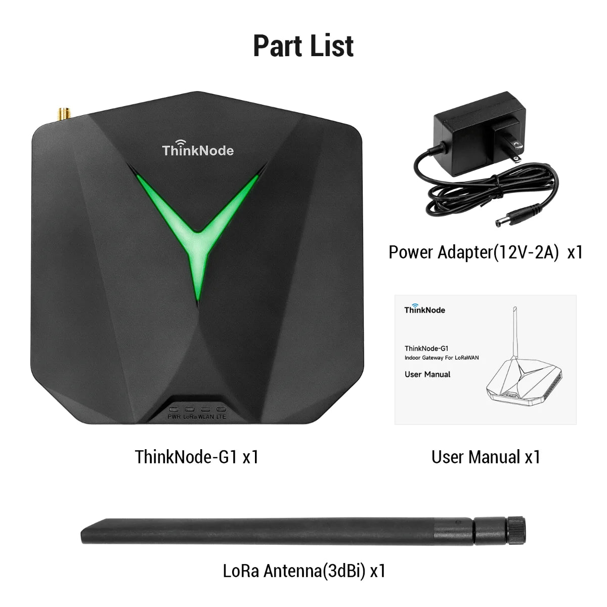 Elecrow ThinkNode G1 Indoor LoRaWAN Gateway Powered By SX1302 Chip 8-channel Transmission Support WiFi, Bluetooth, Ethernet