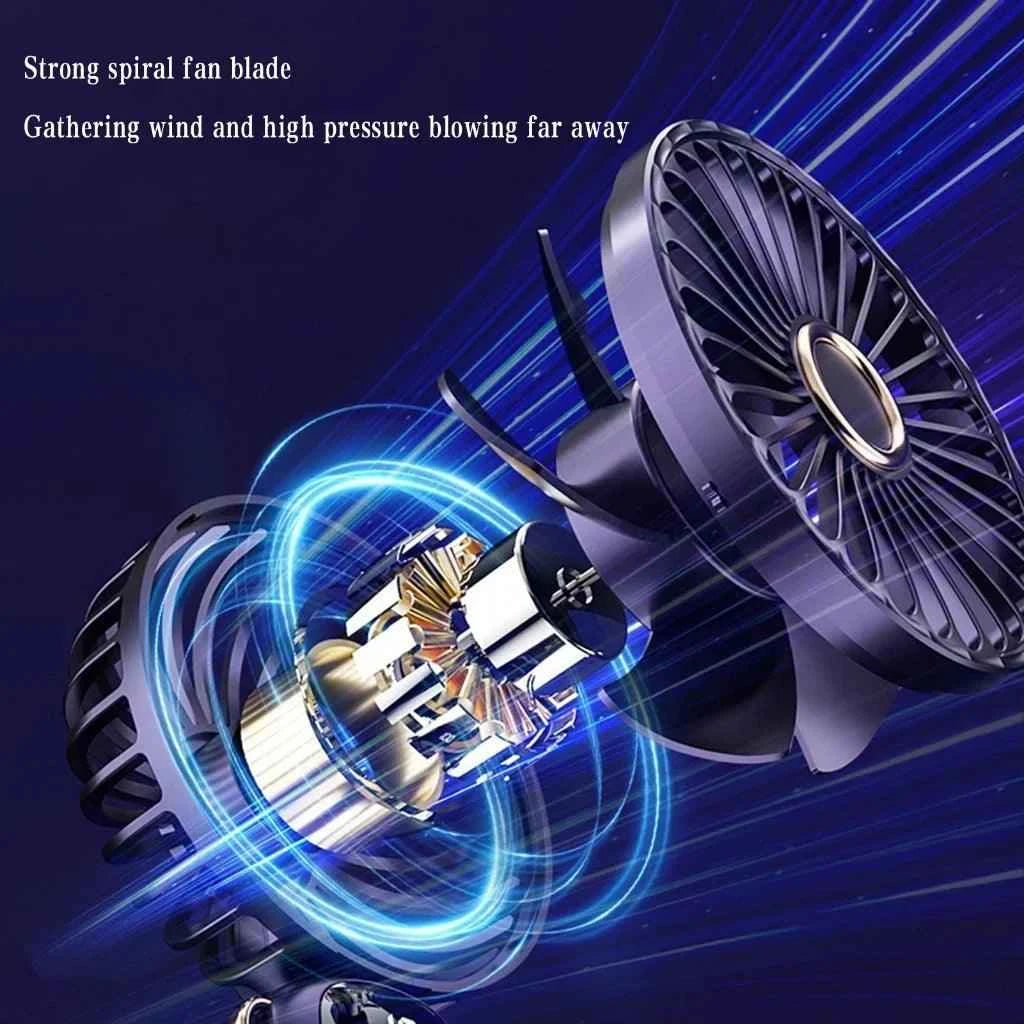 USB Handheld Mini Fan Foldable Portable Neck Hanging Fans - Fullshopping
