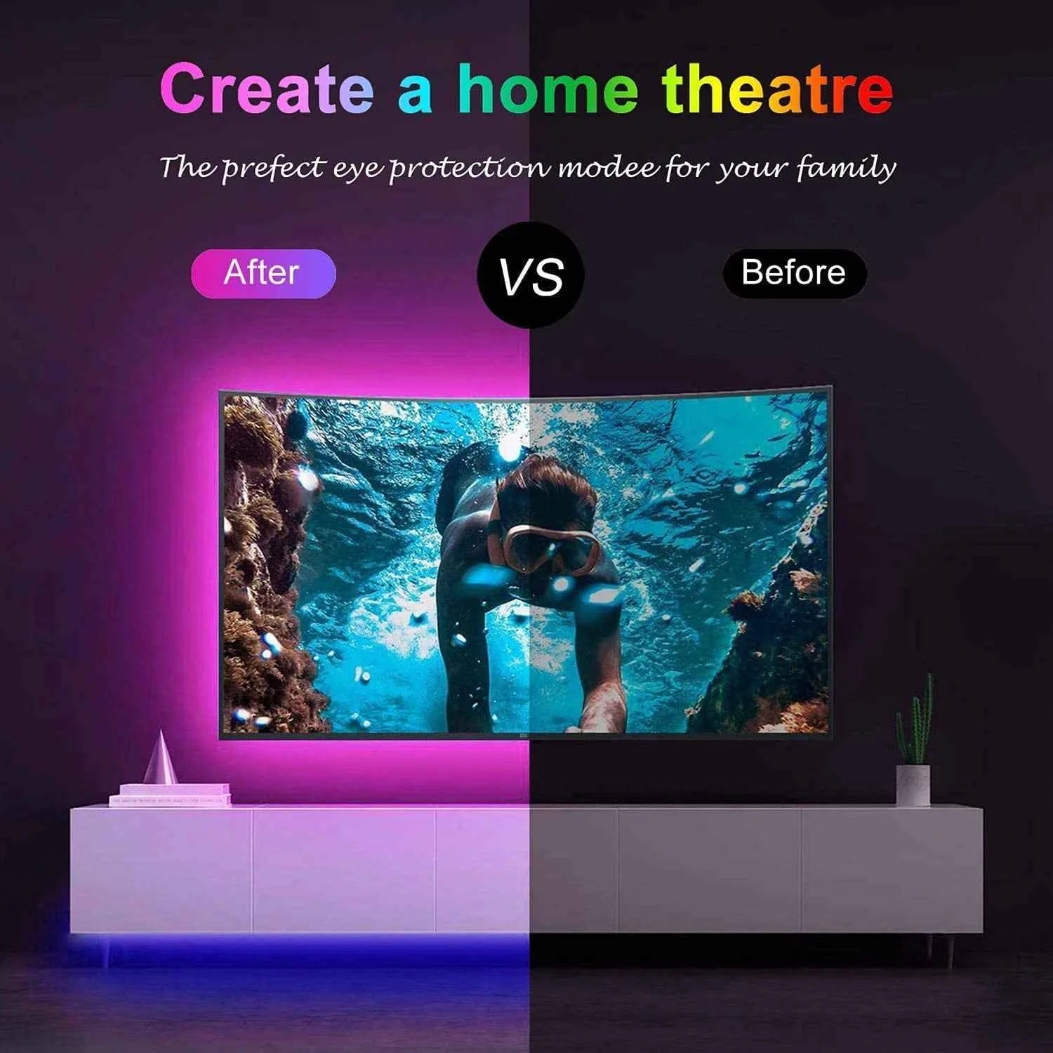 10m 20m Led Strip Lights with 44 Key Remote Control RGB Tape Led Wall Room for Home Bedroom Party Decor TV Backlight