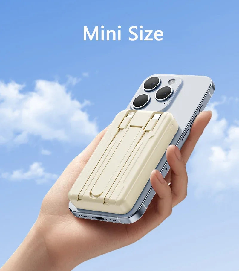 100000mAh Wireless Magnetic Power Bank Portable PD22.5W Fast Charging External Battery for Magsafe for iPhone17 16 15 Xiaomi 17 - Fullshopping