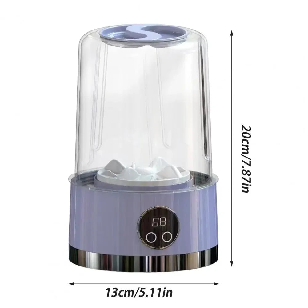 Portable Cordless Washing Machine,USB Rechargeable, Mini Washer For /Underwear/Socks/Baby Clothes Home Travel Laundry Bucket - Fullshopping
