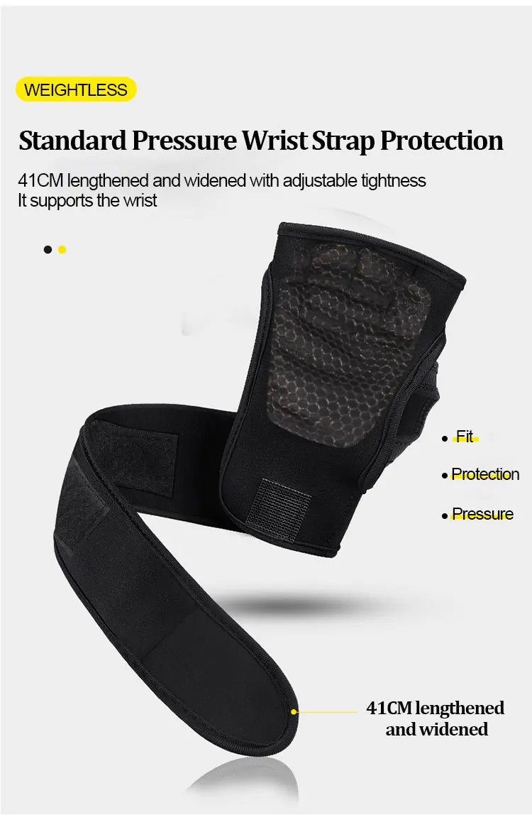 Training Sport Gloves for Men Women Workout Gloves Fitness Body Building Weightlifting Gym Hand Wrist Palm Protector Gloves - Fullshopping