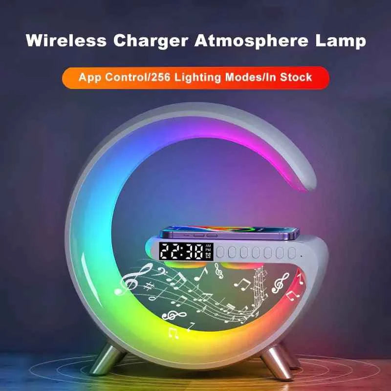Bluetooth Speaker Wireless Charger Lamp - Fullshopping