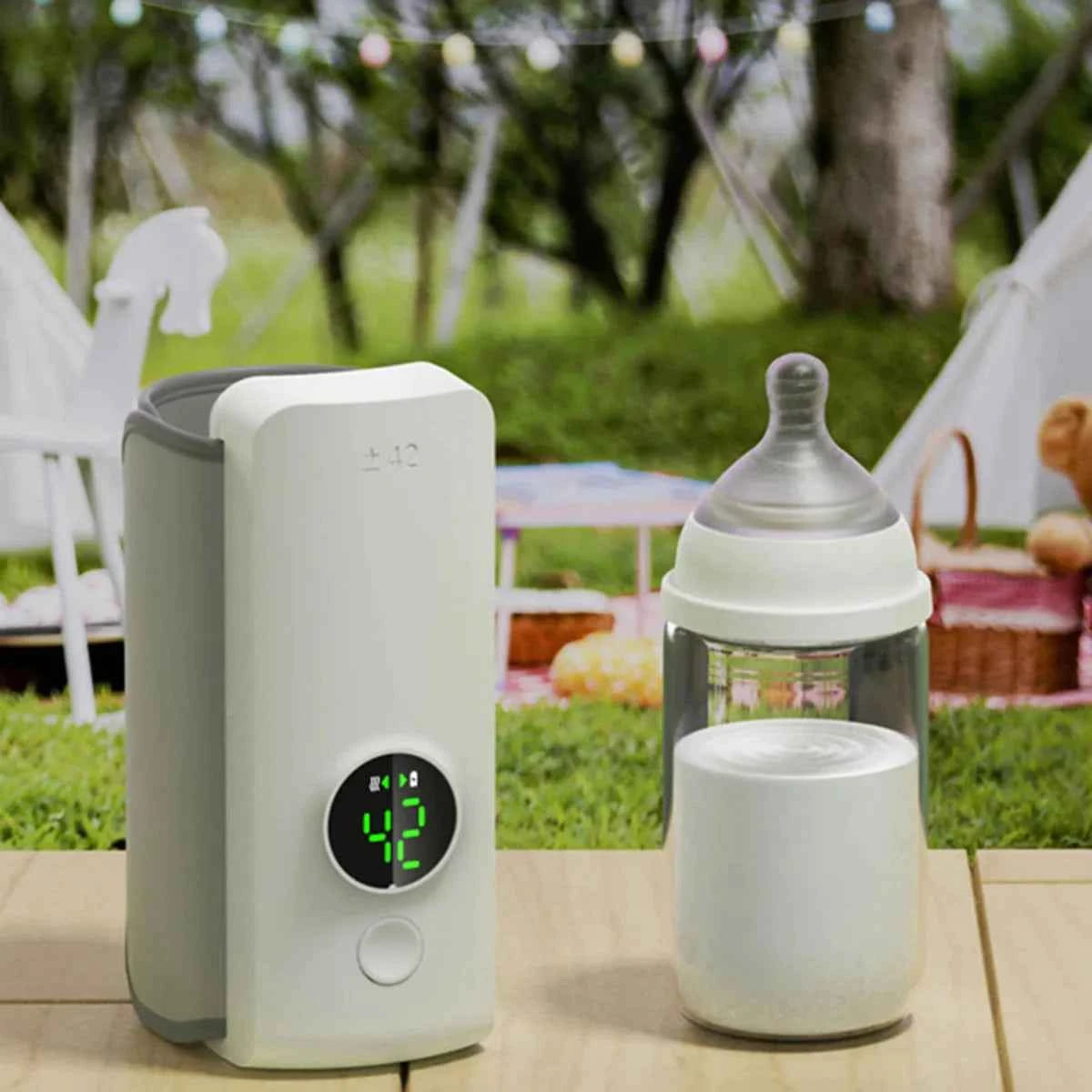 Wireless Rechargeable Baby Bottle Warmer - Fullshopping