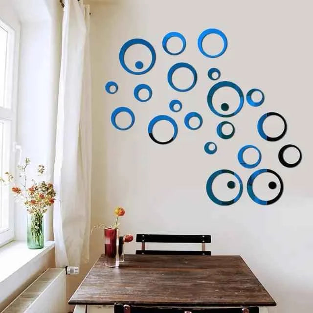 3D Mirror Wall Sticker - Fullshopping