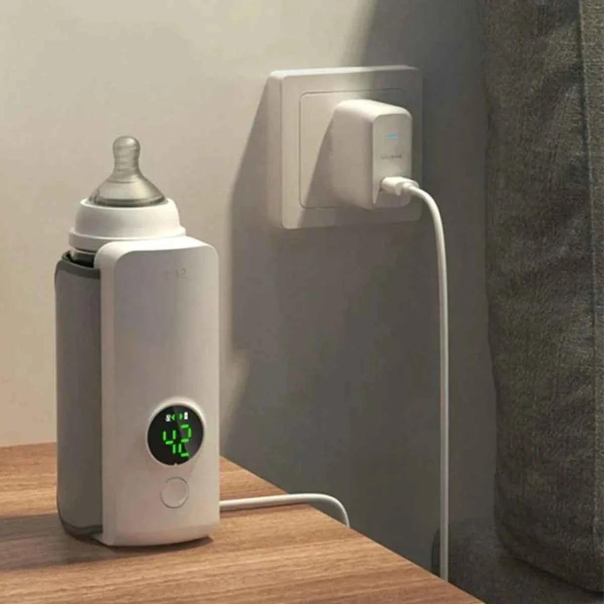Wireless Rechargeable Baby Bottle Warmer - Fullshopping