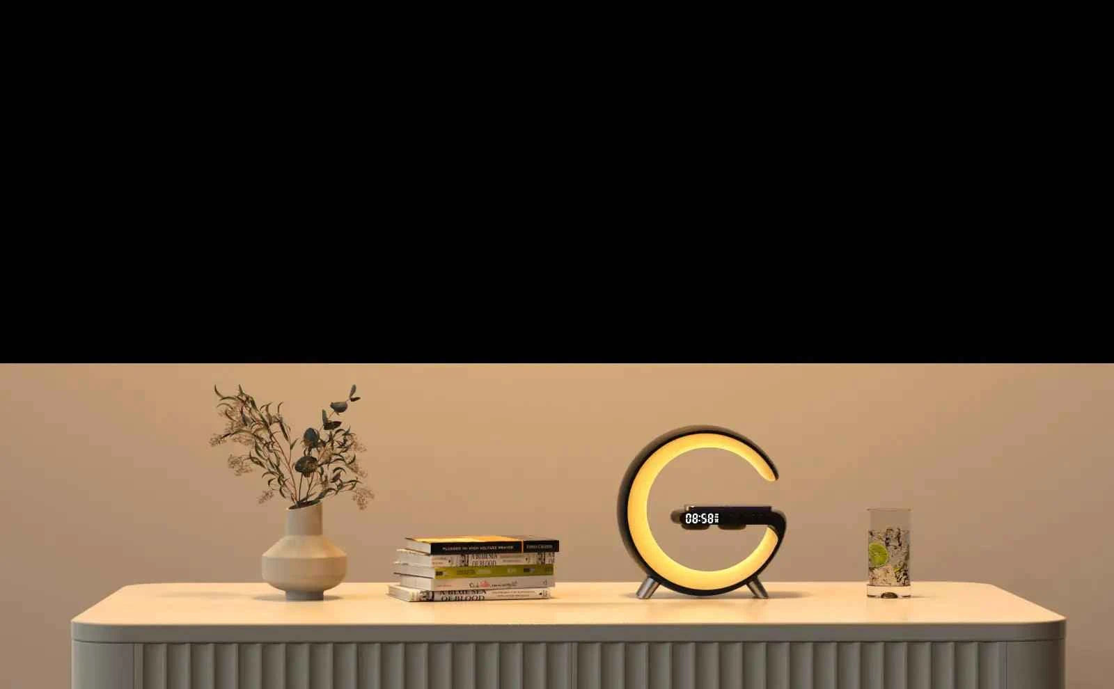 Bluetooth Speaker Wireless Charger Lamp - Fullshopping